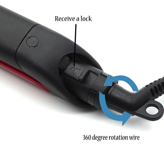 Electric Hair Straightening & Curling Comb/Brush