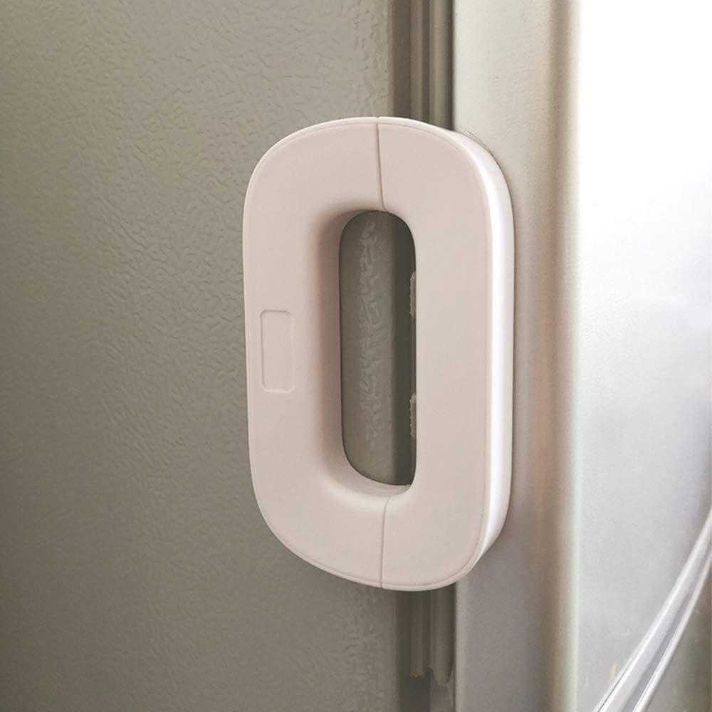 Fridge And Freezer Door Lock With Double Safety Button