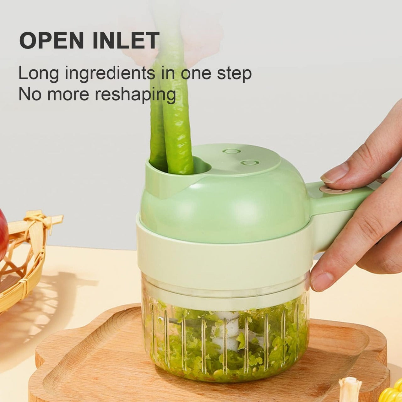 5 in 1 Handheld Hammer Electric Vegetable Cutter