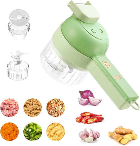 5 in 1 Handheld Hammer Electric Vegetable Cutter