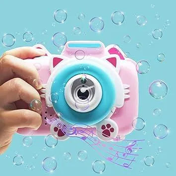 Kids Bubble Camera Toy with Light & Sound