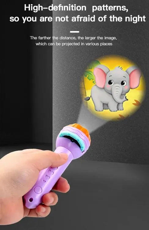 Cartoon Animal Projector Torch Toy for Kids