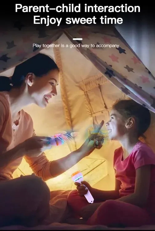 Cartoon Animal Projector Torch Toy for Kids