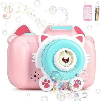 Kids Bubble Camera Toy with Light & Sound