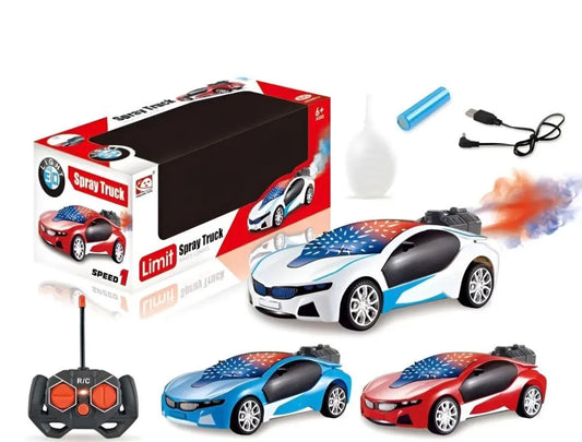 Remote Control BMW Spray Smoke Car with 3D Lights