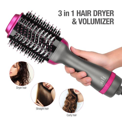 Brush for Fast Drying, Straightening, Curling