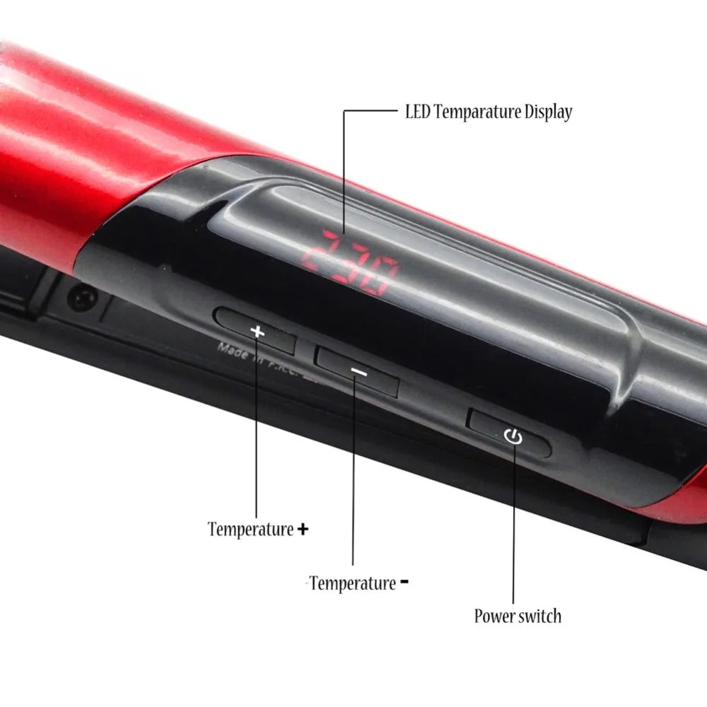 Electric Hair Straightening & Curling Comb/Brush